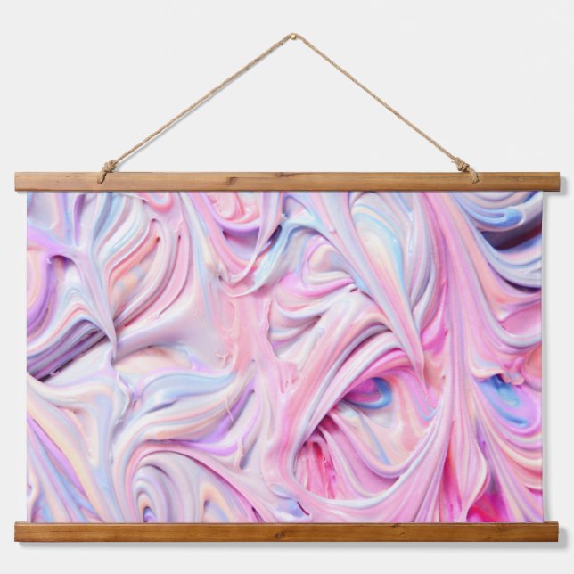 Pastel Creamy Frosting  Hanging Tapestry (Front)