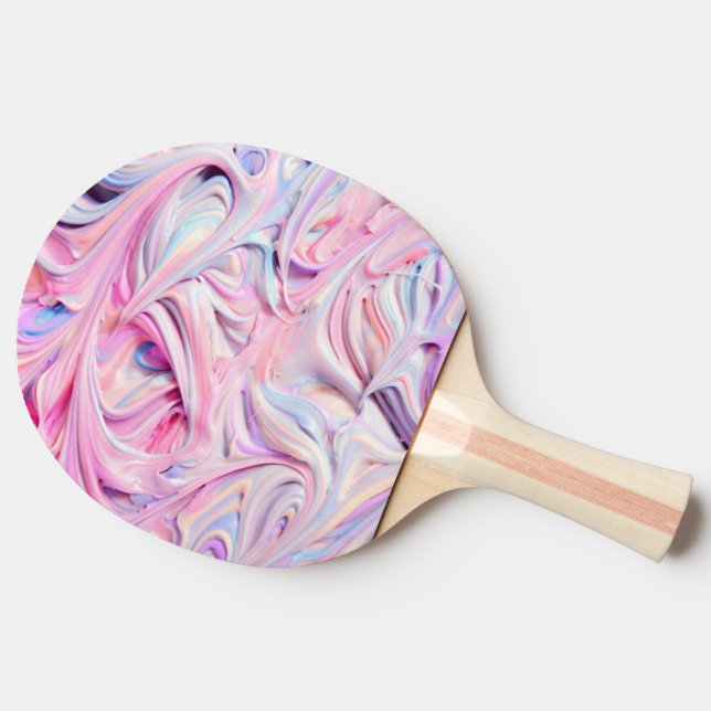 Pastel Creamy Frosting  Ping Pong Paddle (Back Side)