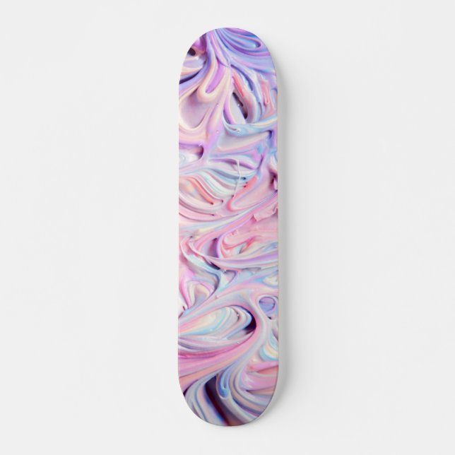 Pastel Creamy Frosting  Skateboard (Front)