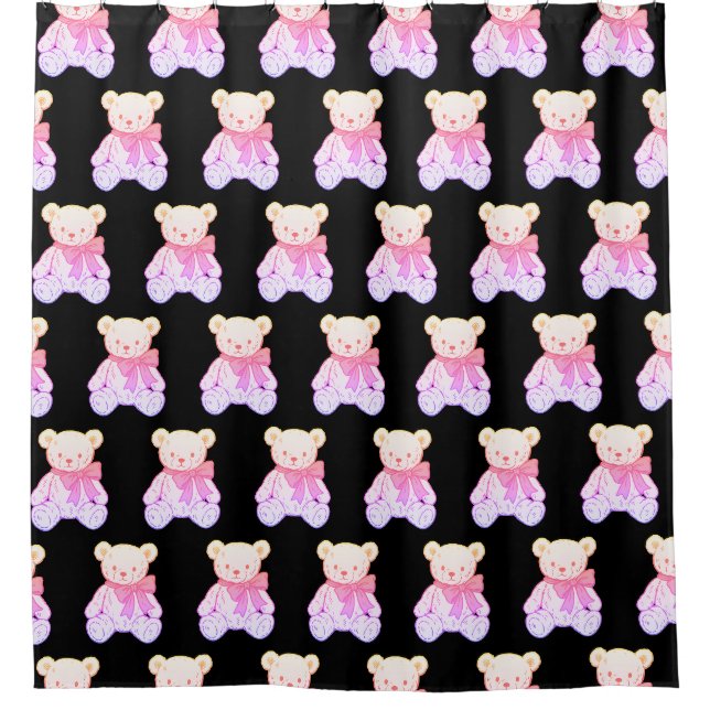 Pastel Creepy Cute Teddy Bear Seamless Pattern on  (Front)