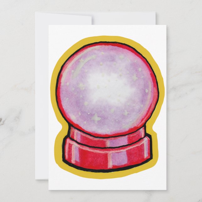 Pastel Crystal Ball Invitation (Front)