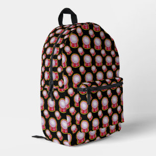 Pastel Crystal Ball Printed Backpack