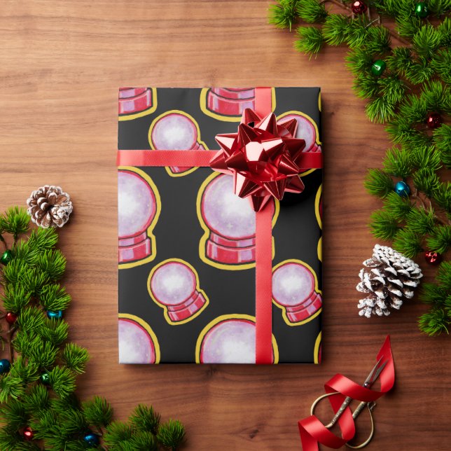 Pastel Crystal Ball Wrapping Paper (Holiday Gift)