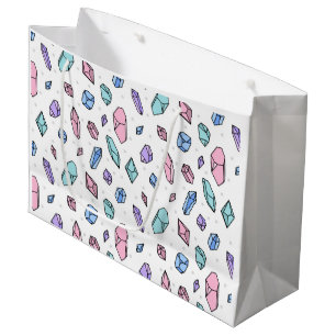 Pastel Crystal Point Pattern Gift Bag
