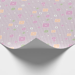 Pastel Crystal Star Pattern Wrapping Paper