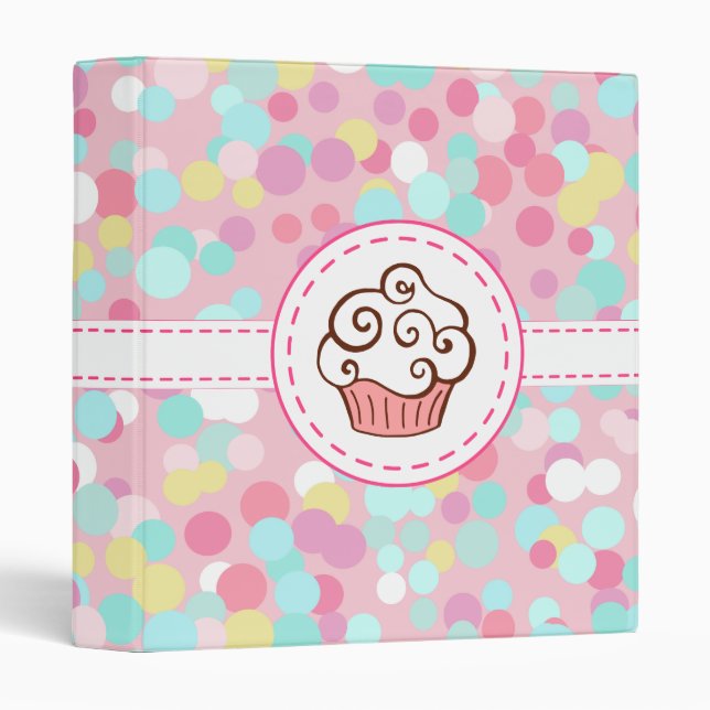 Pastel Cupcake Binder (Front/Spine)