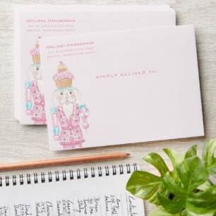 Pastel Cupcake Nutcracker Envelope