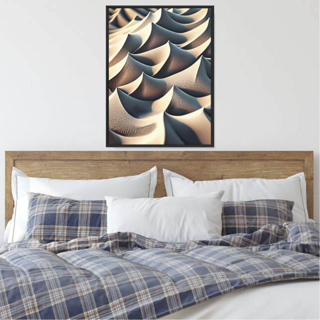 Pastel Currents Canvas Print (Insitu(Bedroom))
