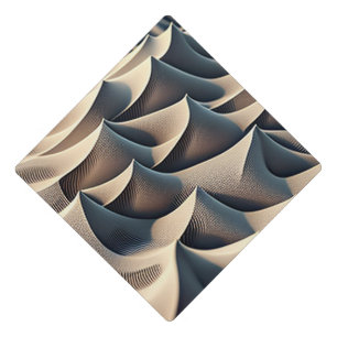 Pastel Currents Graduation Cap Topper