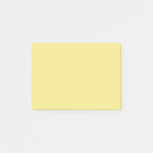 Pastel custard yellow decor ready to customize post-it notes