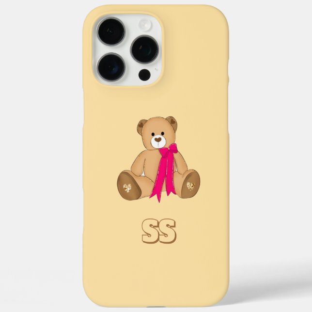Pastel Cute Bear Coque pour iPhone 16 Pro Max (Verso)