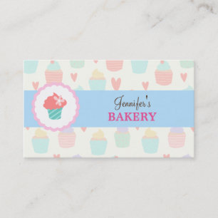 Pastel Cute Kawaii Boulangerie Carte de visite