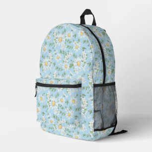 Pastel Daisy Flower Garden Pattern Printed Backpack