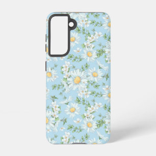 Pastel Daisy Flower Garden Pattern Samsung Galaxy Case