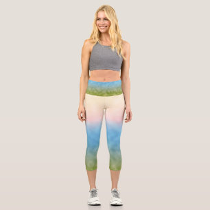 Pastel Dawn Capri Leggings