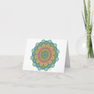 Pastel Defleur Mandala Card