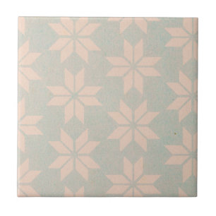 Pastel delicate flowers tile