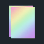 Pastel Diagonal Rainbow Gradient Letterhead<br><div class="desc">This design is a beautiful diagonal gradient of pastel rainbow colours.

Designed in beautiful Washington state,  USA,  by an independent artist.</div>