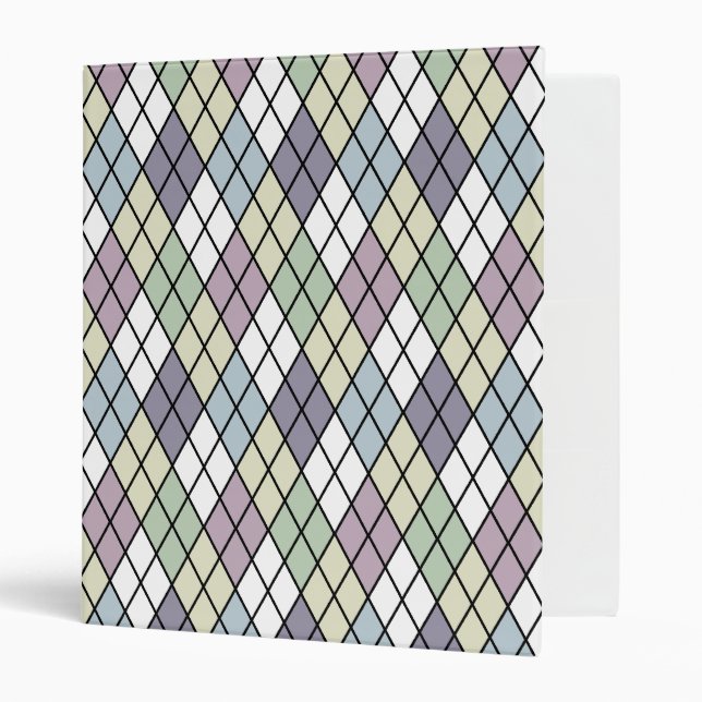 Pastel Diamonds Binder (Front/Inside)