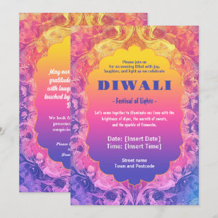 Pastel Diwali Elegance Invitation