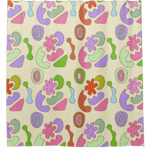 pastel doodle elements composition