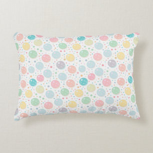 Pastel Dots Un-perfect Pattern Accent Pillow