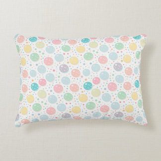 Pastel Dots Un-perfect Pattern Accent Pillow