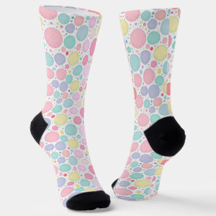 Pastel Dots Un-Perfect Pattern Socks