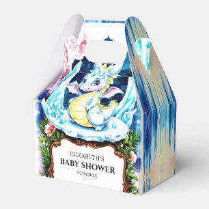Pastel Dragon Baby Shower Favor Box