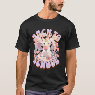 Pastel Dragon Back to School Little Bookworm Books T-Shirt
