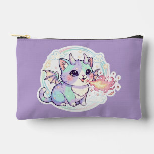 Pastel Dragon Kitty Accessory Pouch