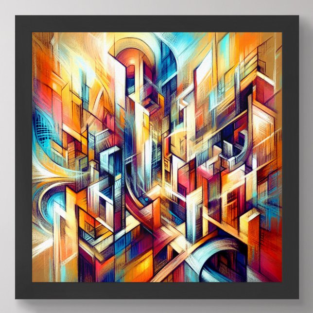 Pastel Drawing Intricate Abstract Design Poster (Creator Uploaded)