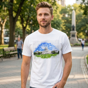 Pastel Drawing of the United States Capitol T-Shirt