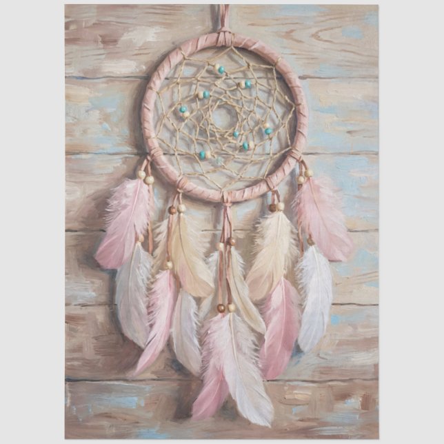 Pastel Dream Catcher Decoupage Tissue Paper (Front)