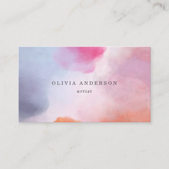 Pastel Dream | Elegant and Beautiful Business Card (Front)
