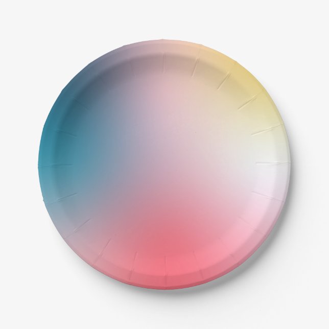 Pastel Dream Gradient for Party Plates (Front)