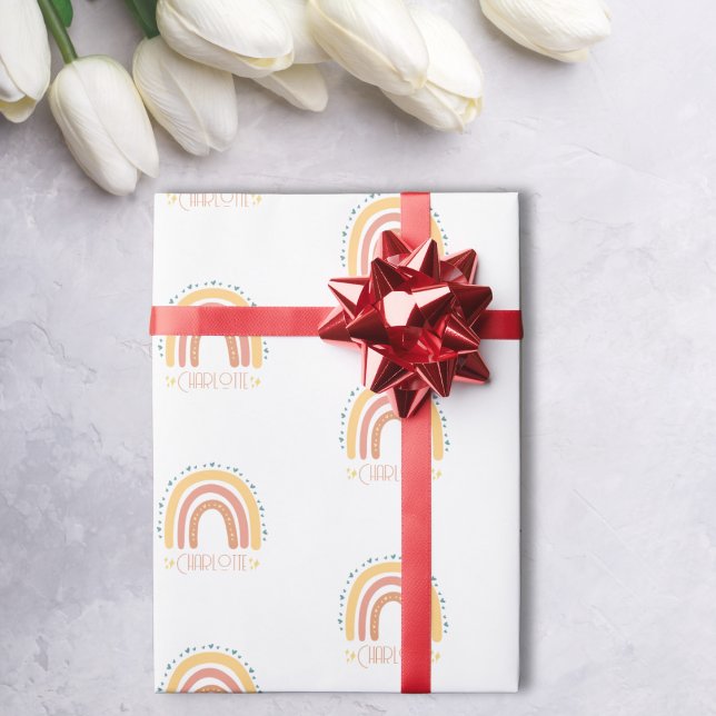 Pastel Dreams Personalized Wrapping Paper (Creator Uploaded)
