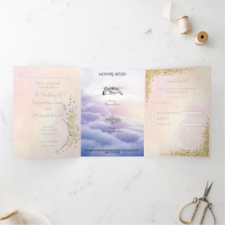 Pastel Dreamy Wedding Invitation