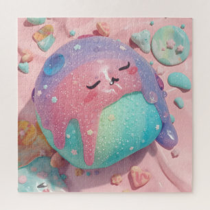 Pastel Drip Kawaii Candy Character Art Jigsaw Puzzle