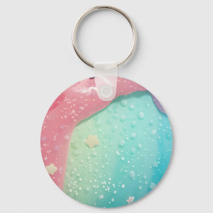 Pastel Drip Kawaii Candy Character Art Keychain