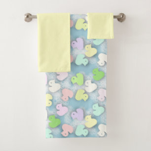 Pastel Ducks- Milky Bath Bath Towel Set