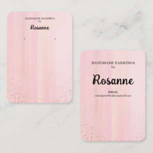 Pastel Earring Display  Business Card