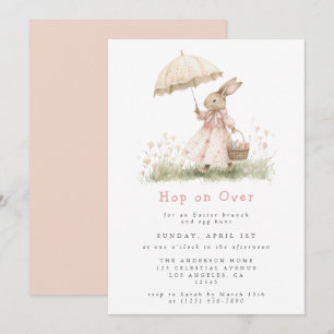 Pastel Easter Brunch and Egg Hunt Invitation