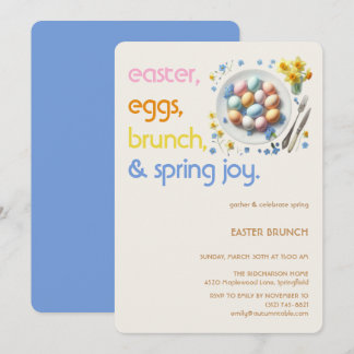 Pastel Easter Brunch Invitation | Spring Party
