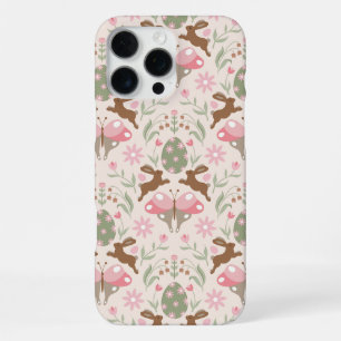 Pastel Easter Bunny and Flower Pattern  iPhone 16 Pro Max Case