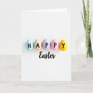 Pastel Easter Egg Pattern Card