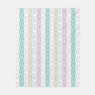 Pastel Easter Egg Pattern – Spring Holiday Design Fleece Blanket