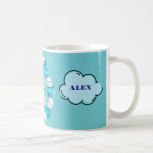Pastel Easter Eggs & Bunny Mug