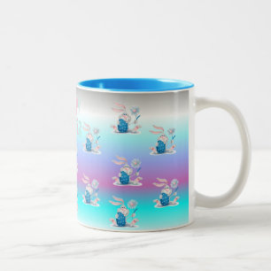 Pastel Easter Eggs & Bunny Mug
