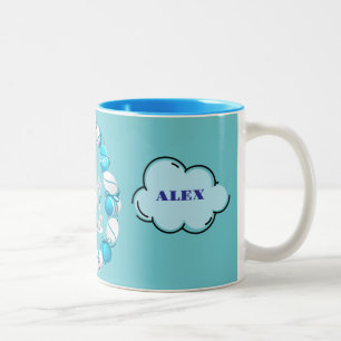 Pastel Easter Eggs & Bunny Mug